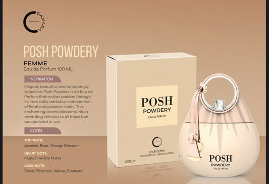 POSH POWDERY (Pour Femme) - 100ML Edp by Camara-INSPIRED BY NARCISO POUDRÉE Eau de Parfum
